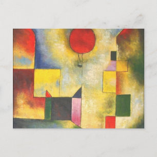 Paul Klee Roter Ballon Postkarte