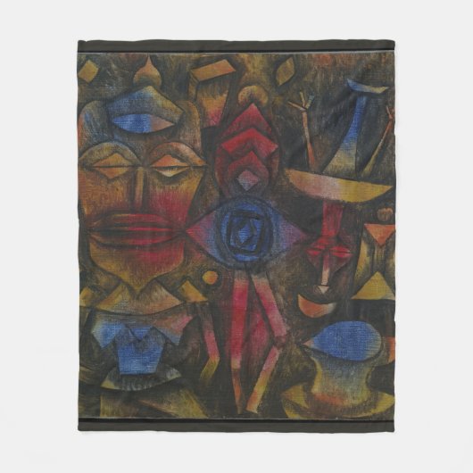 Paul Klee Sammlung von Figurinen Fleecedecke (Vorderseite)