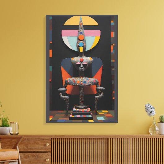 Paul Klee Sat Here Leinwanddruck (Insitu (Wohnzimmer))