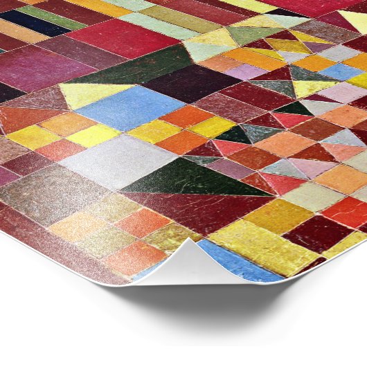 Paul Klee - Schloss und Sonne Fotodruck (Ecke)