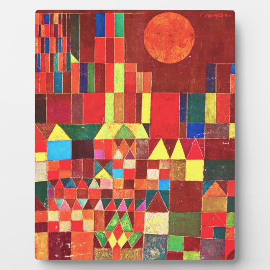 Paul Klee - Schloss und Sonne Fotoplatte (Vorderseite)