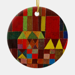 Paul Klee Schloss und Sonne Keramikornament
