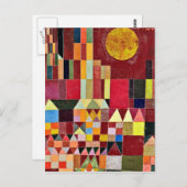 Paul Klee - Schloss und Sonne Postkarte (Vorne/Hinten)