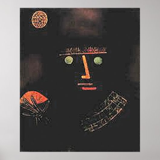 Paul Klee, Schwarzer Ritter, Poster (Vorne)