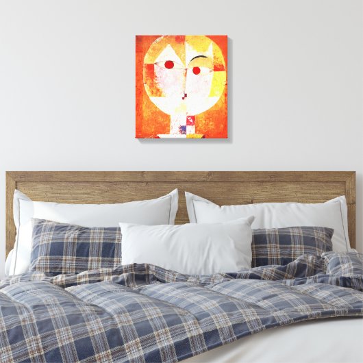 Paul Klee Senecio Canvas Print Leinwanddruck (Insitu (Schlafzimmer))
