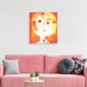 Paul Klee Senecio Canvas Print Leinwanddruck (Insitu (Wohnzimmer))