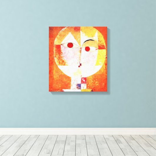 Paul Klee Senecio Canvas Print Leinwanddruck (Insitu (Holzboden))