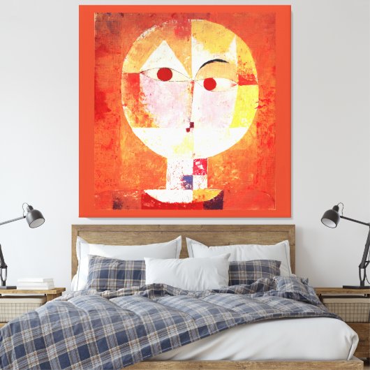 Paul Klee Senecio Leinwanddruck (Insitu (Schlafzimmer))