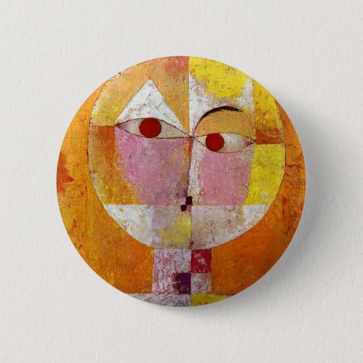 Paul Klee Senecio Painting Button (Vorderseite)