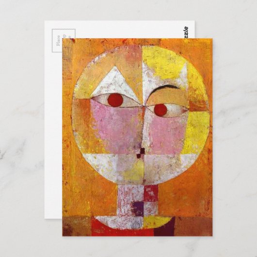 Paul Klee Senecio Painting Postkarte (Vorne/Hinten)