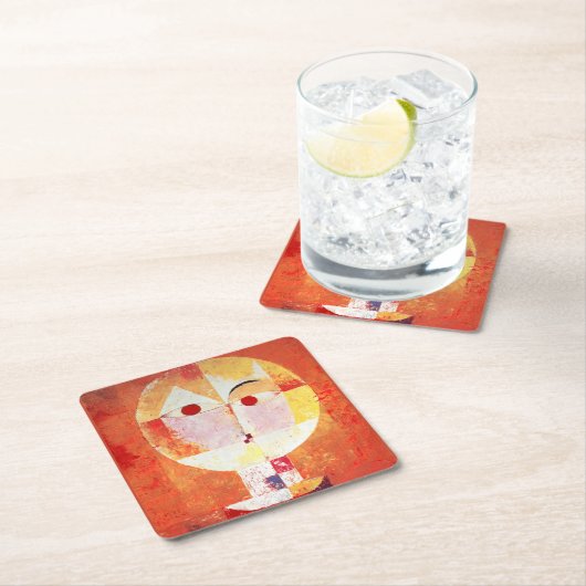 Paul Klee Senecio Rechteckiger Pappuntersetzer (Vor Ort)