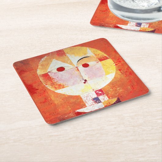 Paul Klee Senecio Rechteckiger Pappuntersetzer (angewinkelt)