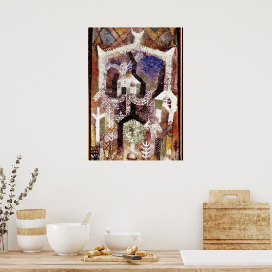 Paul Klee - Sommerhäuser Poster (Küche)