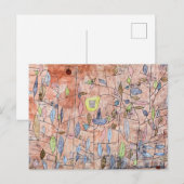 Paul Klee - Spärliches Laub Postkarte (Vorne/Hinten)