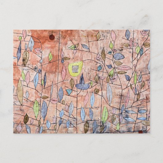 Paul Klee - Spärliches Laub Postkarte (Vorderseite)