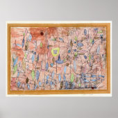 Paul Klee, Spärliches Laubwerk, Poster (Vorne)
