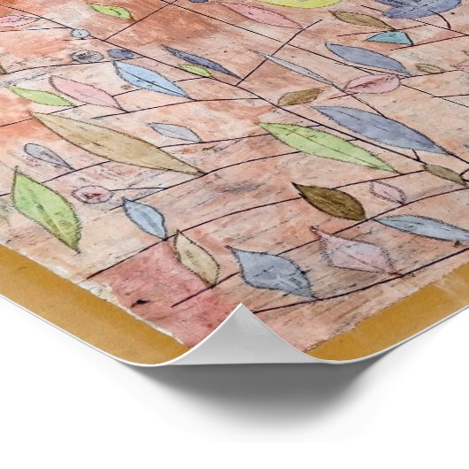 Paul Klee - Sparse foliage Poster (Ecke)
