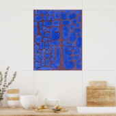 Paul Klee, Später Abend Blick hinaus... Poster (Küche)