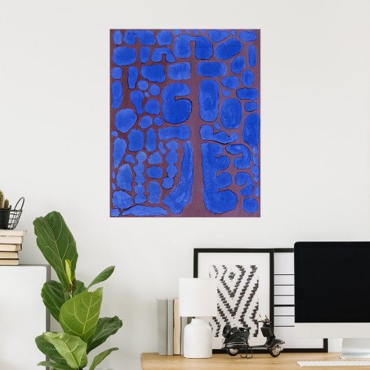Paul Klee, Später Abend Blick hinaus... Poster (Heimbüro)
