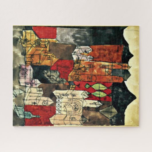 Paul Klee - Stadt der Kirchen Puzzle (Horizontal)