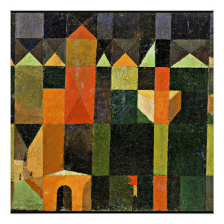 Paul Klee, Stadt der Türme, Poster