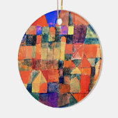 Paul Klee - Stadt mit den drei Domes Keramik Ornament (Links)