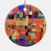 Paul Klee - Stadt mit den drei Domes Keramik Ornament (Hinten)