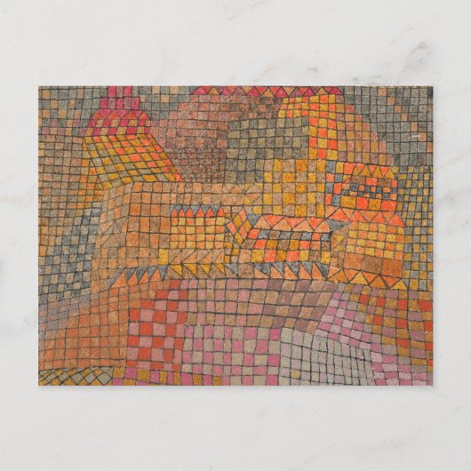 Paul Klee - Städtische Burg Postkarte (Vorderseite)