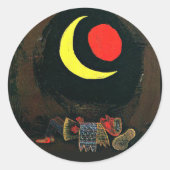 Paul Klee - Starker Traum Runder Aufkleber (Vorderseite)