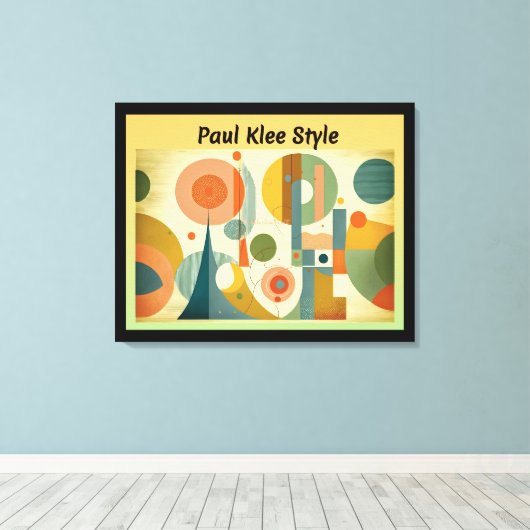 Paul Klee Style Leinwanddruck (Insitu (Holzboden))