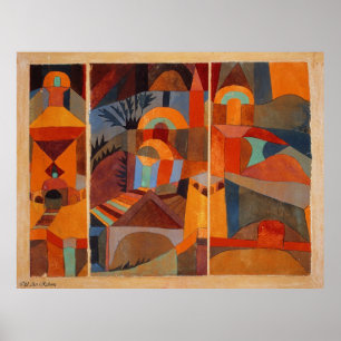 Paul Klee-Tempel-Garten Poster