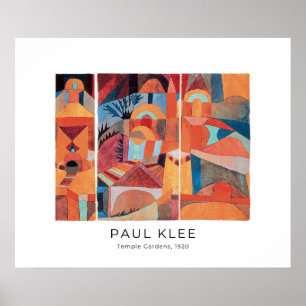 Paul Klee, Temple Gardens (1920) - Fine Art Poster