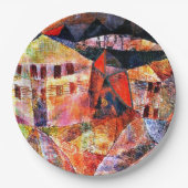 Paul Klee, The Hotel, Pappteller (Vorderseite)