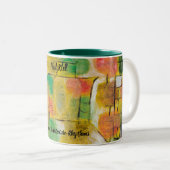 Paul Klee Tree und Architekturrhythmen Zweifarbige Tasse (VorderseiteRechts)