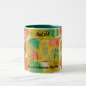 Paul Klee Tree und Architekturrhythmen Zweifarbige Tasse (Mittel)