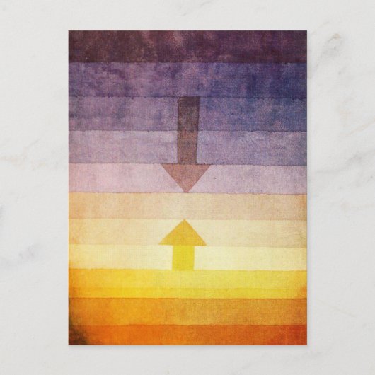 Paul Klee Trennung im Abend Postkarte (Vorderseite)