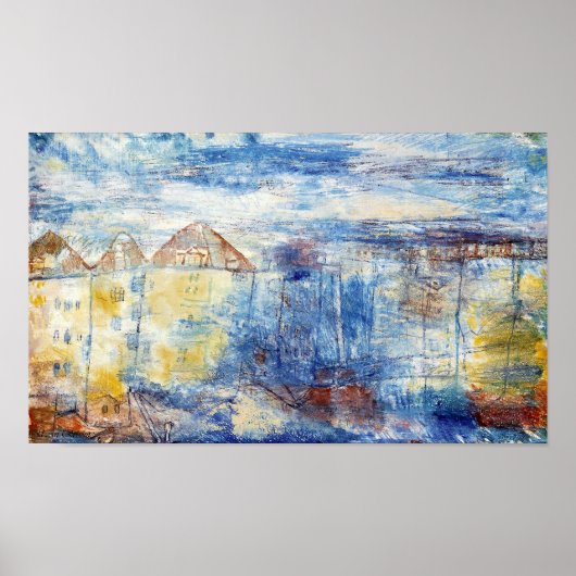 Paul Klee Vista A Una Plaza Poster (Vorne)