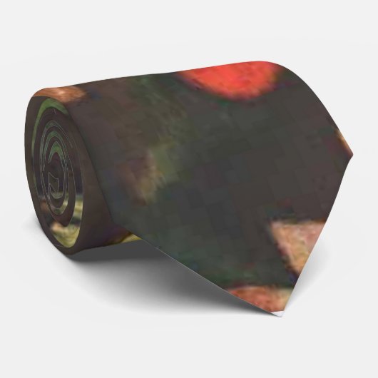 Paul Klee - Vollmond, beliebtes abstraktes Gemälde Krawatte (Gerollt)