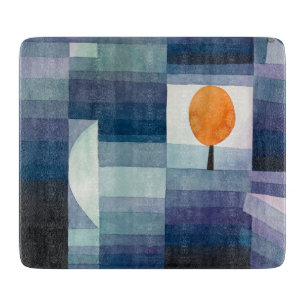Paul Klee Vorbote des Herbstes Blau Moderne Abstra Schneidebrett