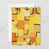 Paul Klee - Zeichen in Gelb Postkarte (Vorne/Hinten)