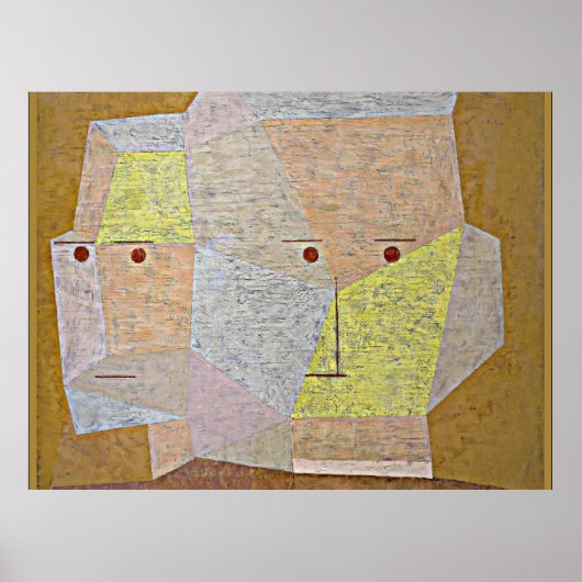 Paul Klee - Zwei Köpfe Poster (Vorne)