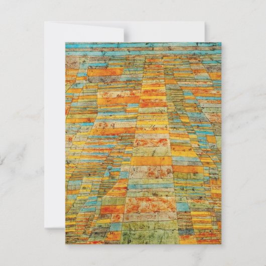 Paul Kleelandstraßen-und -seitenweg-Einladungen Einladung (Vorderseite)