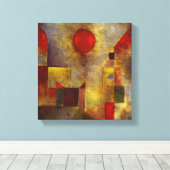 Paul Klees "Der rote Ballon" auf Tuch Leinwanddruck (Insitu (Holzboden))