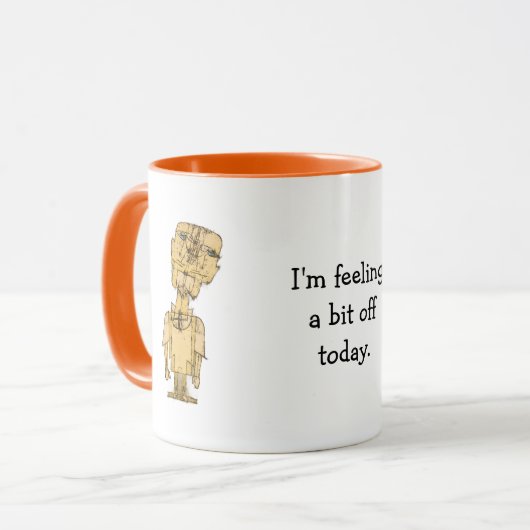 Paul Klees Genie Lustiger Spruch Kaffeetasse (Vorderseite Links)
