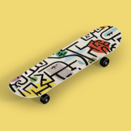 Paul Klees reichhaltiger Hafen - Coole Vintage Abs Skateboard