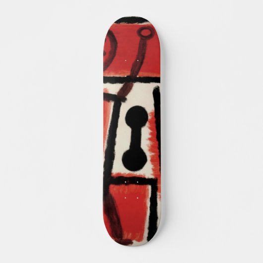 Paul Klees Schlosserin - Coole Vintage Abstrakte K Skateboard (Vorne)