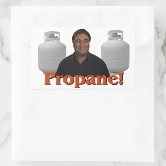 Paul Lall - Propan Sticker! Rechteckiger Aufkleber (Tasche)