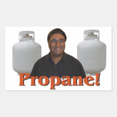 Paul Lall - Propan Sticker! Rechteckiger Aufkleber (Vorderseite)