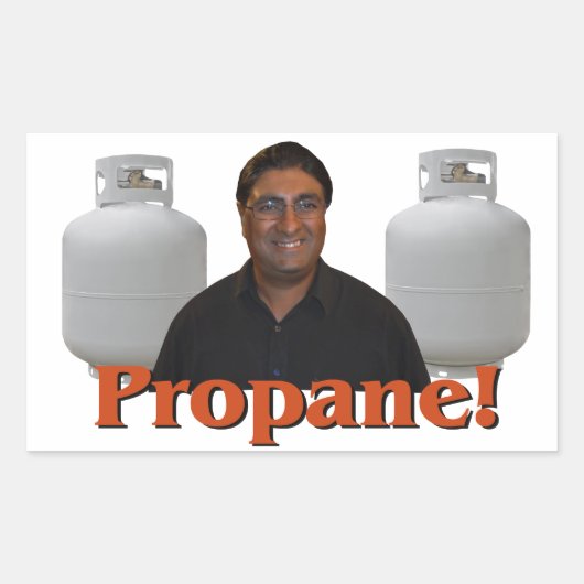Paul Lall - Propan Sticker! Rechteckiger Aufkleber (Vorderseite)