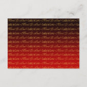 Paul Las Vegas VIP UAWG Response | rot RSVP Karte (Rückseite)